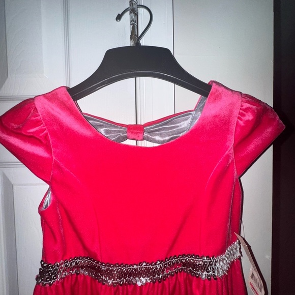 George Girls Size Medium 7-8 Pink Posey Bow Back Sleeveless Dress NWT - Picture 2 of 11